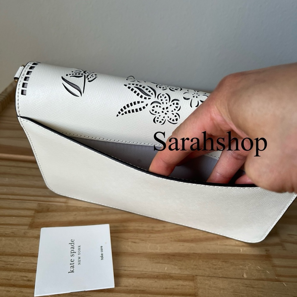 ♠️Kate Spade Madison Perforated Willow Convertible Crossbody - Picture 14 of 16